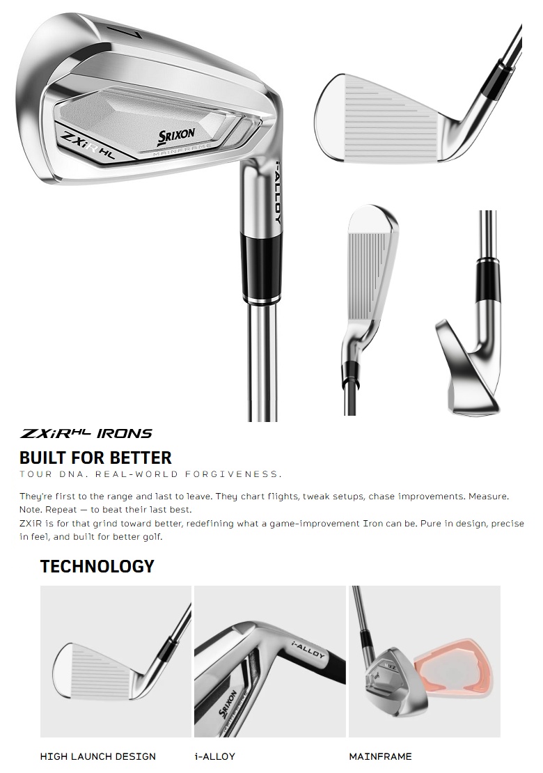 SRIXON (単品アイアン)Srixon ZXiR HL(High Launch) Iron スリクソン