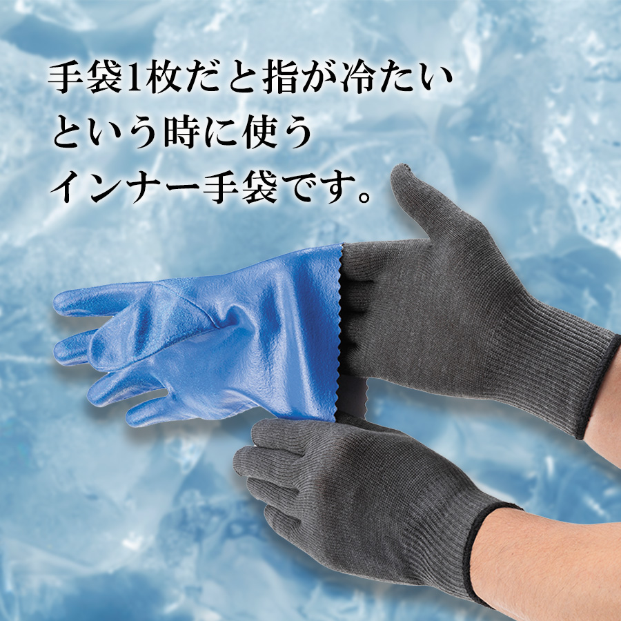 エクスインナー手袋 2双組 20118 20119 20120 薄手 吸湿発熱 防寒 グローブ あったか 暖かい