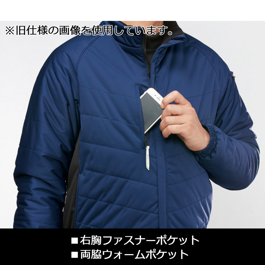 バートル 防風ストレッチ軽防寒ジャケット 7410 メンズ 秋冬 防寒 作業