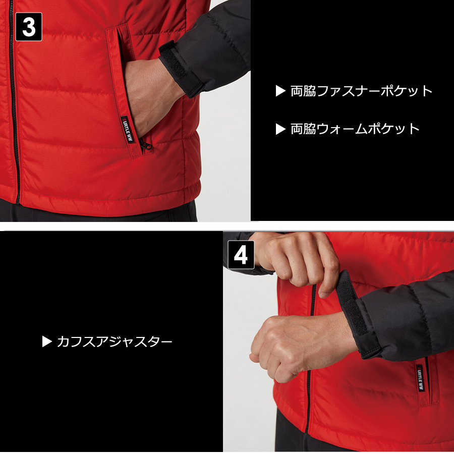 BURTLE（バートル） 軽防寒ジャケット 7420 メンズ アウター 撥水 防風