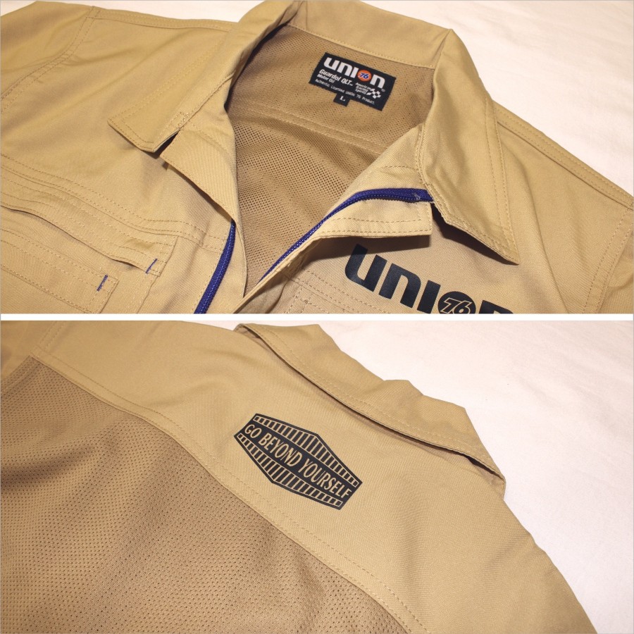 ナナナツ④ 4L】「UNION76(ナナロク)」バックメッシュ半袖オーバーオール/No