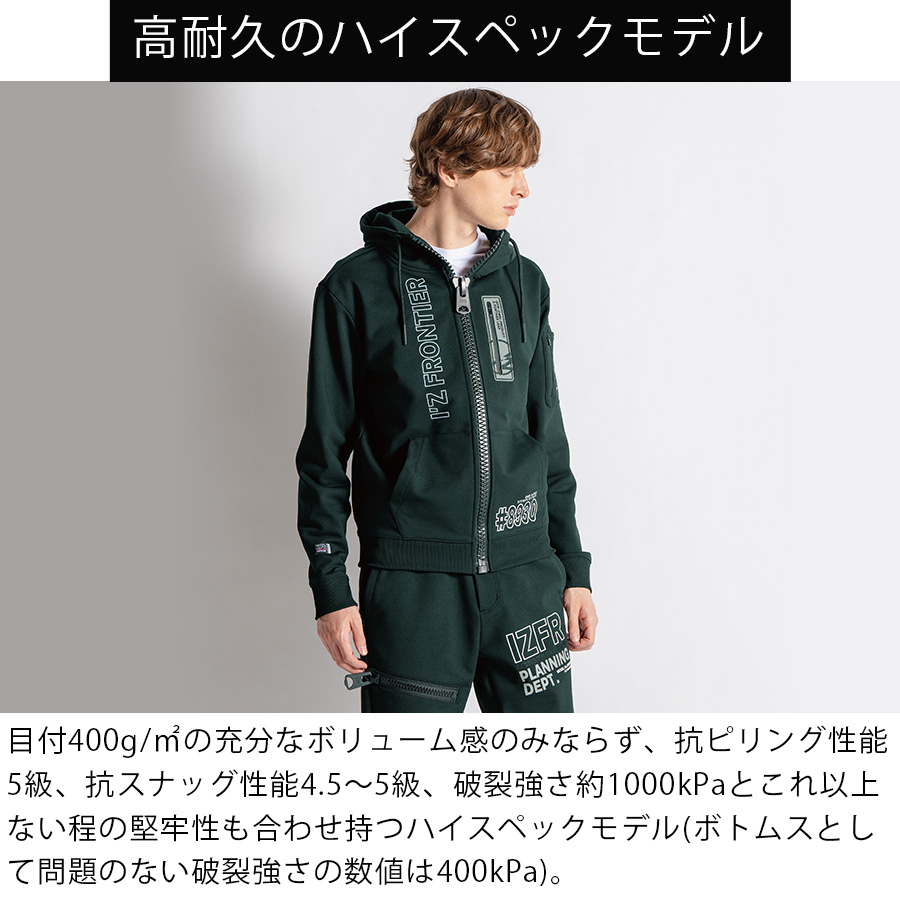 フロッピー アイズフロンティア ストレッチスアクティブフルジップパーカー #8930S