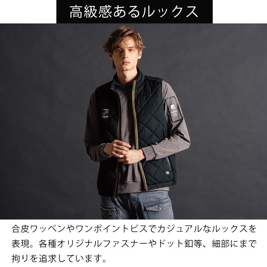 ウェスト　ナイジェリアH　プラチナム　未開封(プロテクター付き) アイズフロンティア ダウニーメモリー防寒ベスト #9057 メンズ 作業服