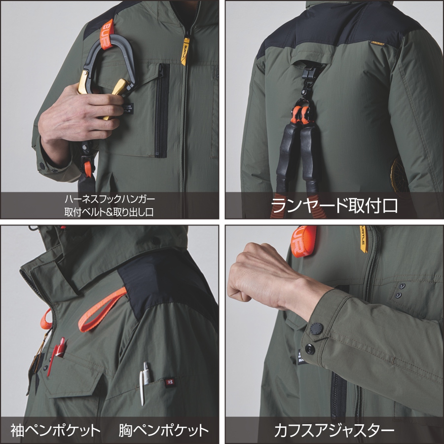 BURTLE（バートル） 2025年モデル エアークラフト サイドファン 綿