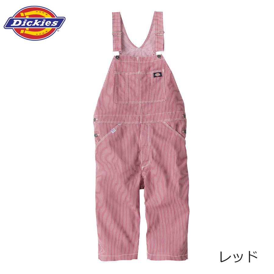 ディッキーズ ライトストレッチヒッコリーサロペット（ショート丈）D