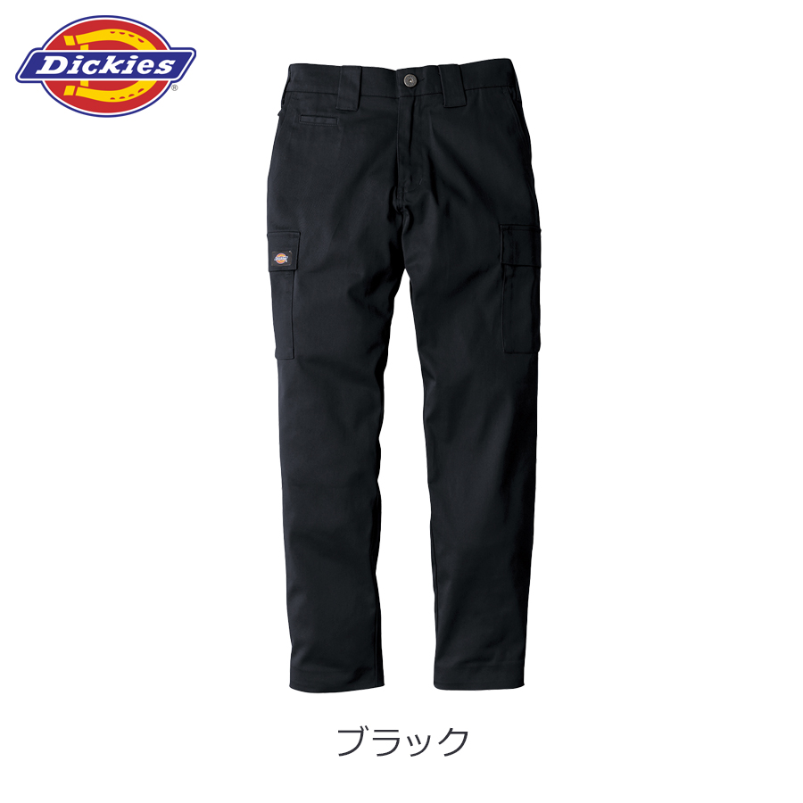 Dickies ビジュー刺繍 ブラックパンツ Dickies（ディッキーズ）の「Dickies/ ディッキーズ 刺繍入り ツイル