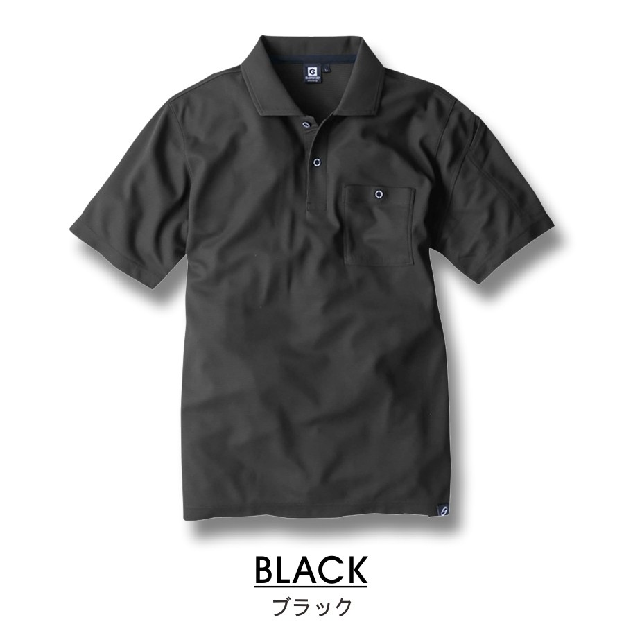 8G SHOOT グレー ポロシャツ　美品 GLADIATOR グラディエーター ニオイクリア消臭半袖ポロシャツ G-1737