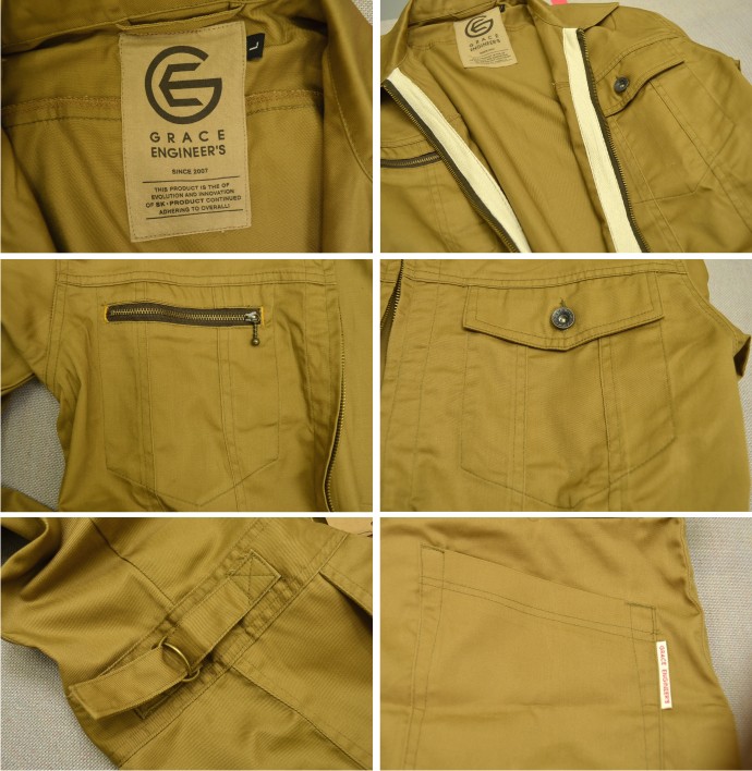 ★YELLOW CORN★つなぎ★オーバーオール★ロゴ★作業着★メンズ L★ 作業服 つなぎ メンズ つなぎ服 オーバーオール 作業着 ツナギ