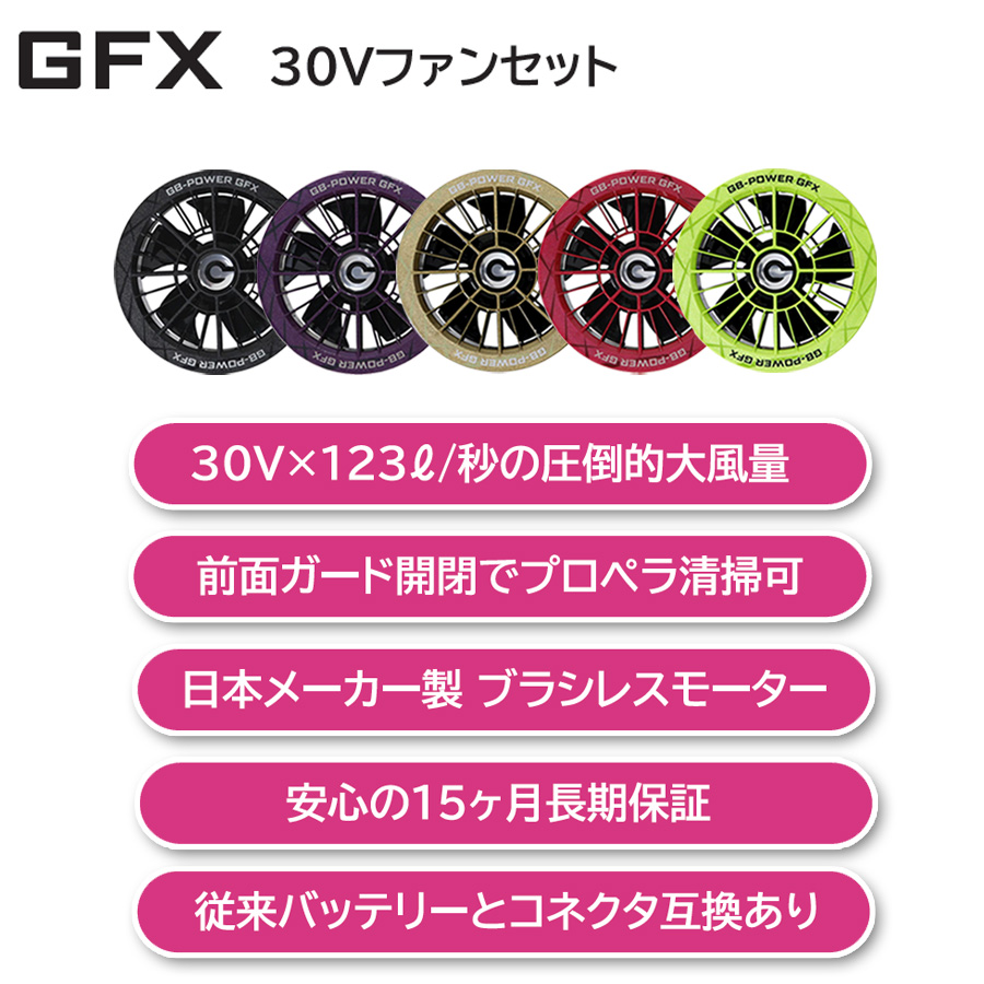 GB-POWER ファン&バッテリーセット G...の詳細画像3