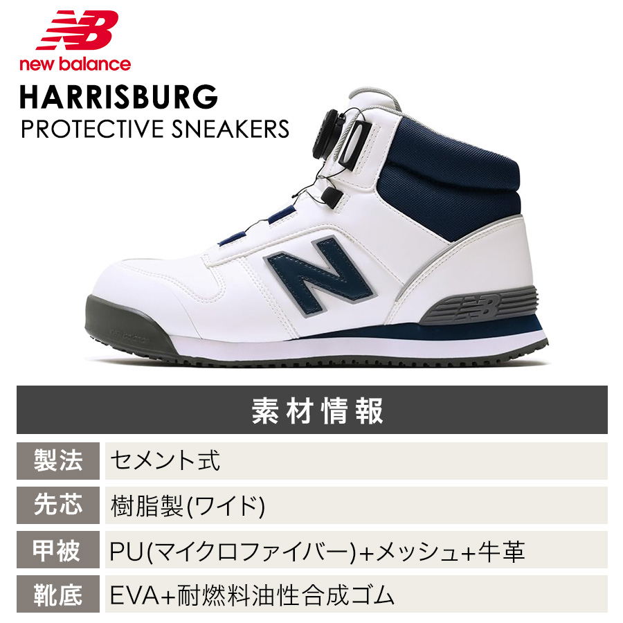 ニューバランス セーフティ ハリスバーグ 安全靴 プロテクティブスニーカー ニューバランスセーフティー ハリスバーグ HB-114 HB-231 HB-414 JSAA