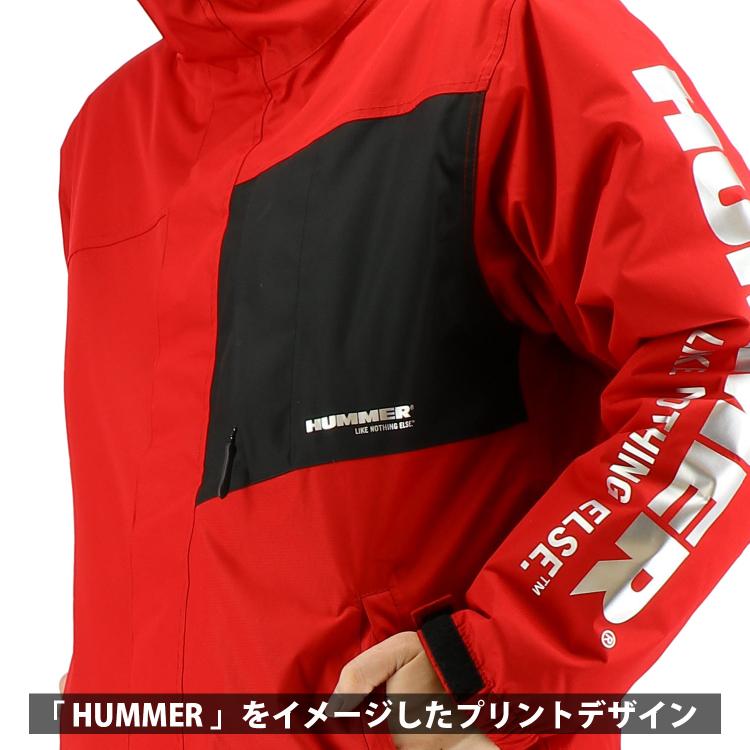 ハマー 防水防寒レインスーツ上下組 HM-W1 メンズ カッパ レインウェア 釣り バイク HUMMER｜prono-webstore｜04