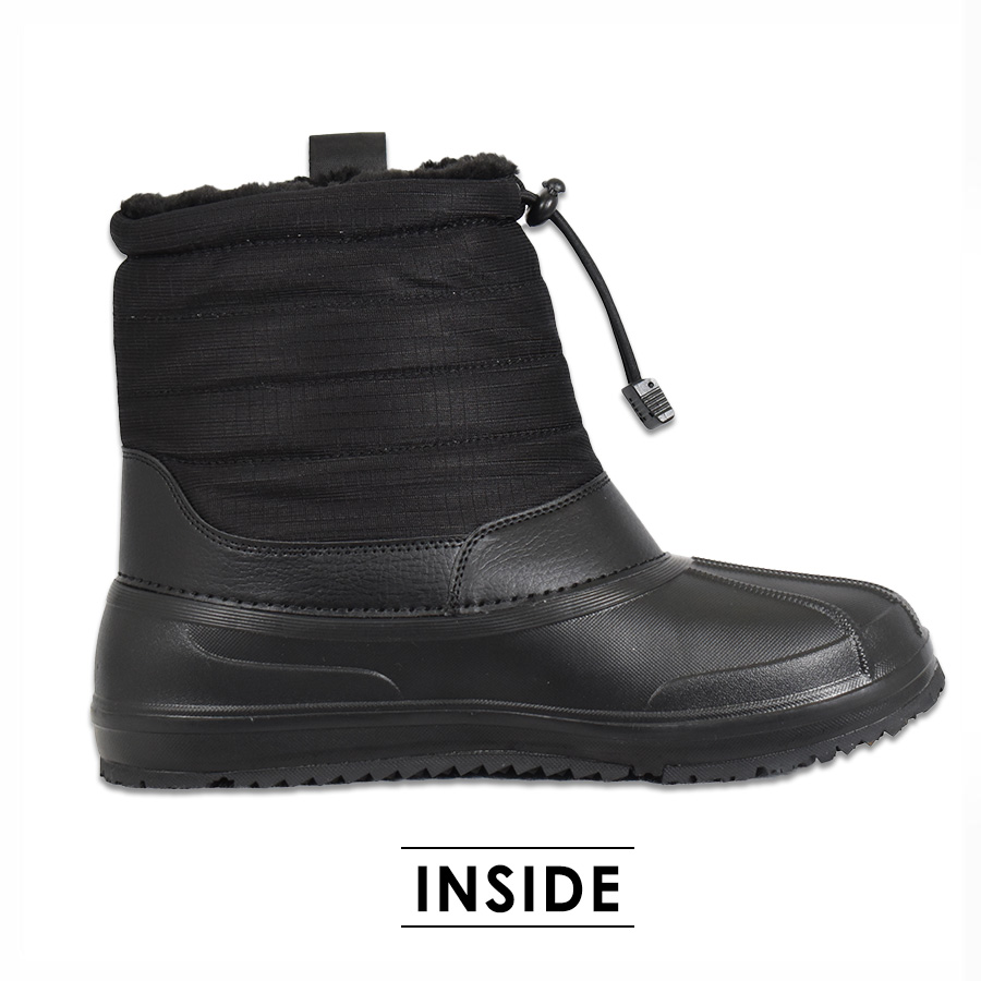 ハミューレ 防水防寒ガラススパイクブーツ HMU-2553 スノーブーツ 冬靴