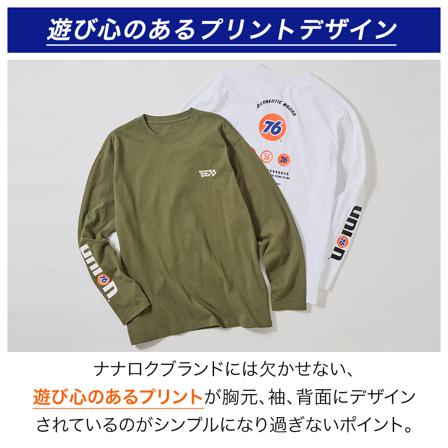76 Lubricants UNION76 ナナロク 長袖コットンTシャツ No.76-2608 綿