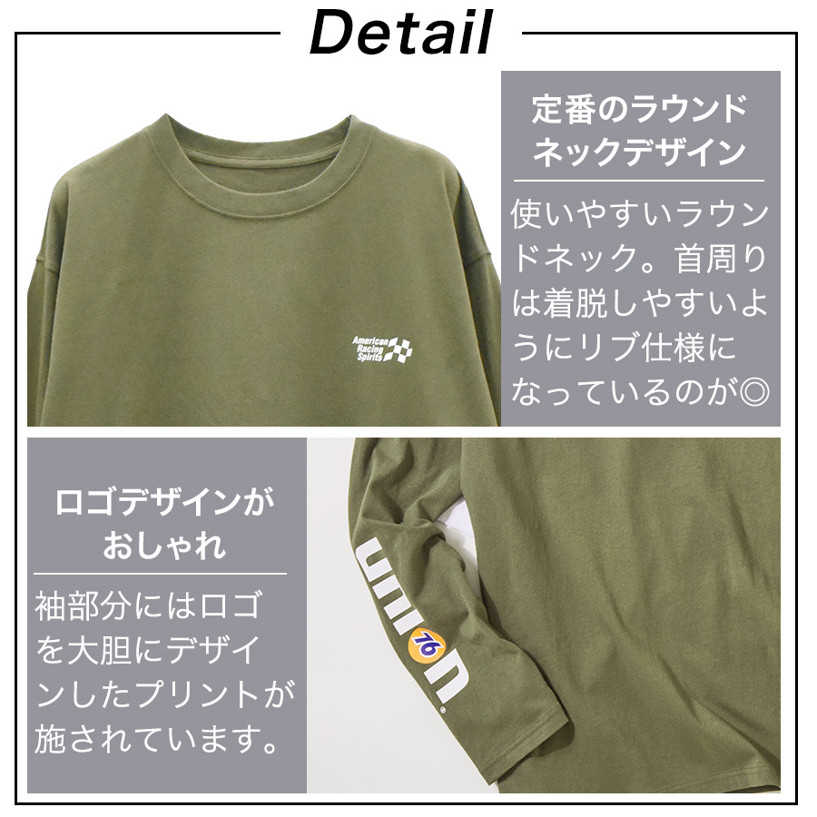 76 Lubricants UNION76 ナナロク 長袖コットンTシャツ No.76-2608 綿