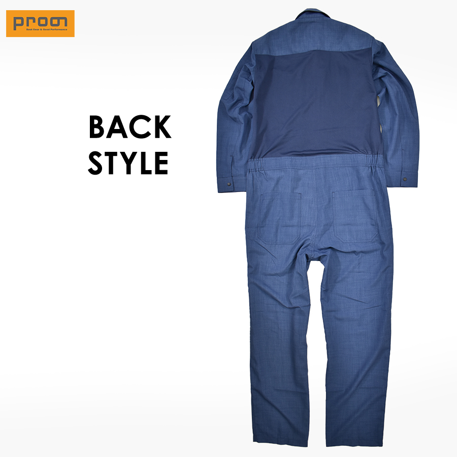 プロノ 長袖バックメッシュツナギ PR-2315 メンズ 夏用 作業服 作業着
