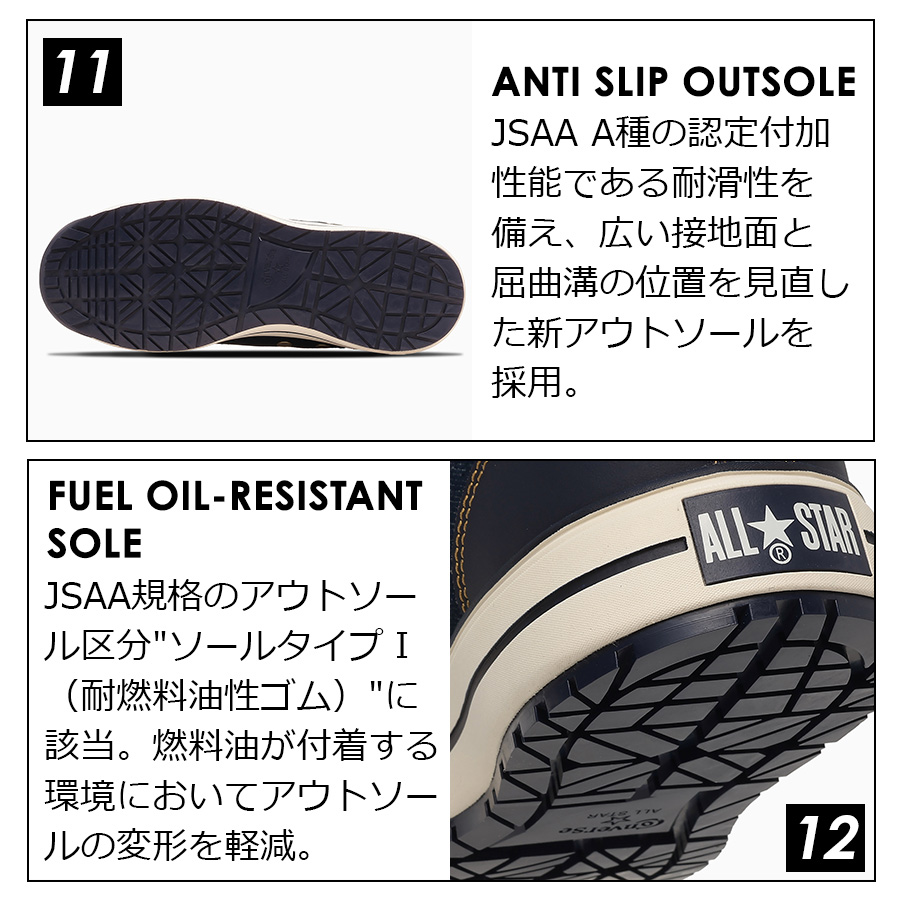コンバース ワーキング 安全靴 セーフティシューズ ALL STAR PS II DM