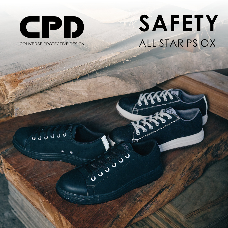 コンバース　CPD　ALL　STAR　セーフティシューズ　OX　ローカット　オールスター　JSAA　安全靴　作業靴　CONVERSE　PS　先芯