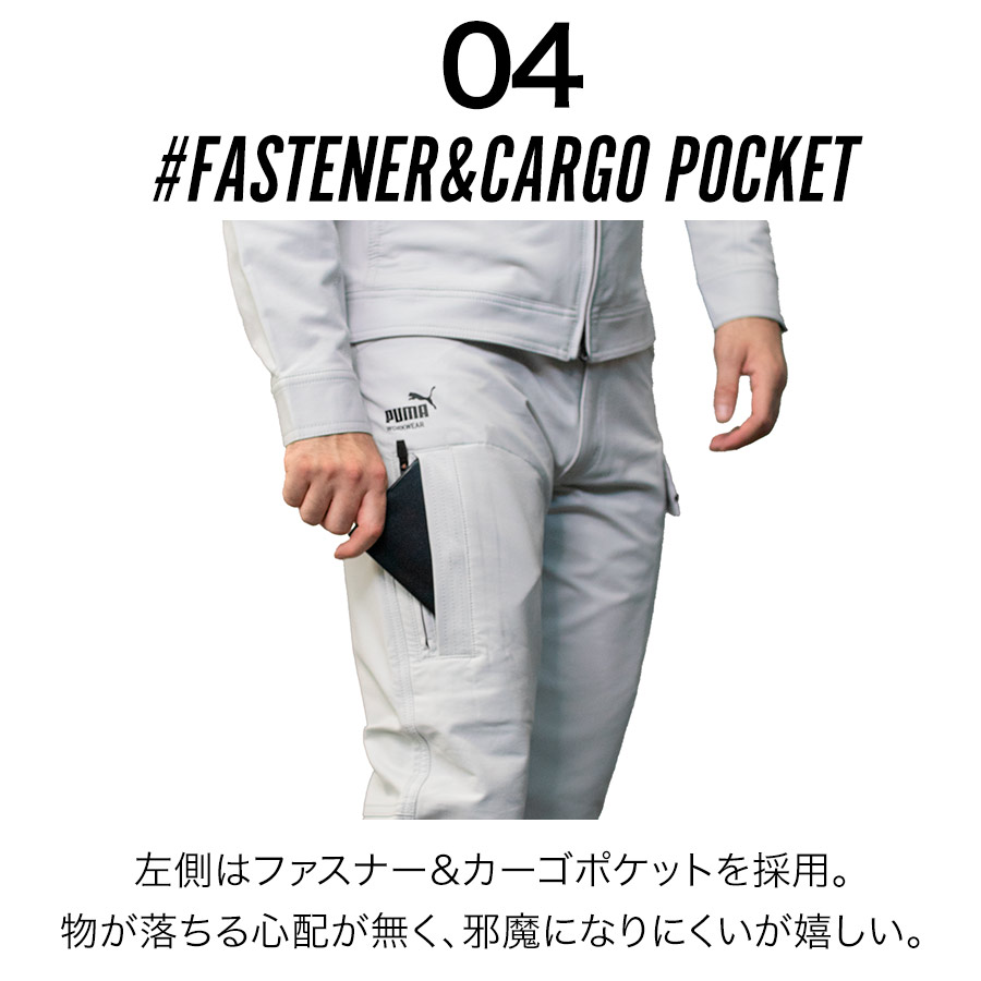 PUMA.AT WORK. × ヒロミ コラボ PUMAワークウェア カーゴパンツ PW