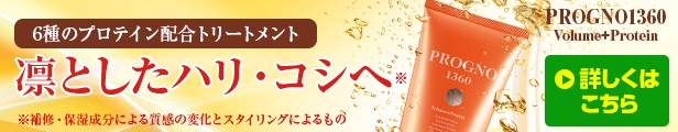 凛としたハリコシへ プログノ1360 ボリューム＋プロテイン トリートメント