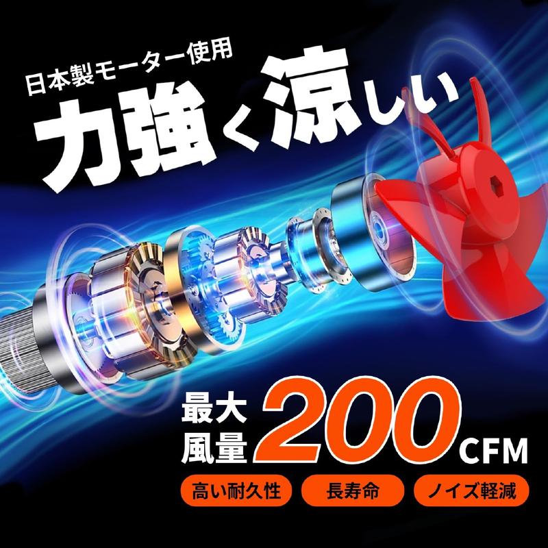 GBZ COVELL(コベル) 空調冷風服セット 長袖 30vバッテリーファン付き L