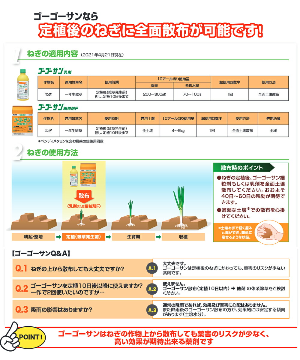 BASF(/A) ゴーゴーサン細粒剤F 3kg 雑草の除草剤 : ProShop伊達 - 通販