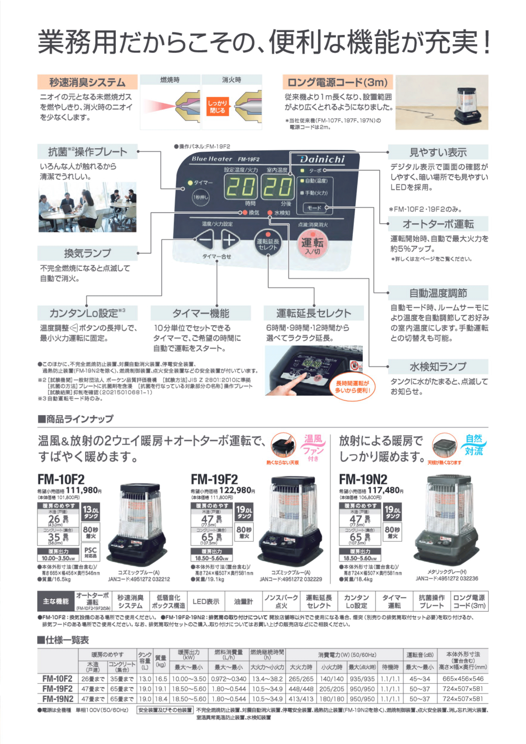 法人のみ ダイニチ工業(/AL) 業務用 石油ストーブ ブルーヒーター 木造