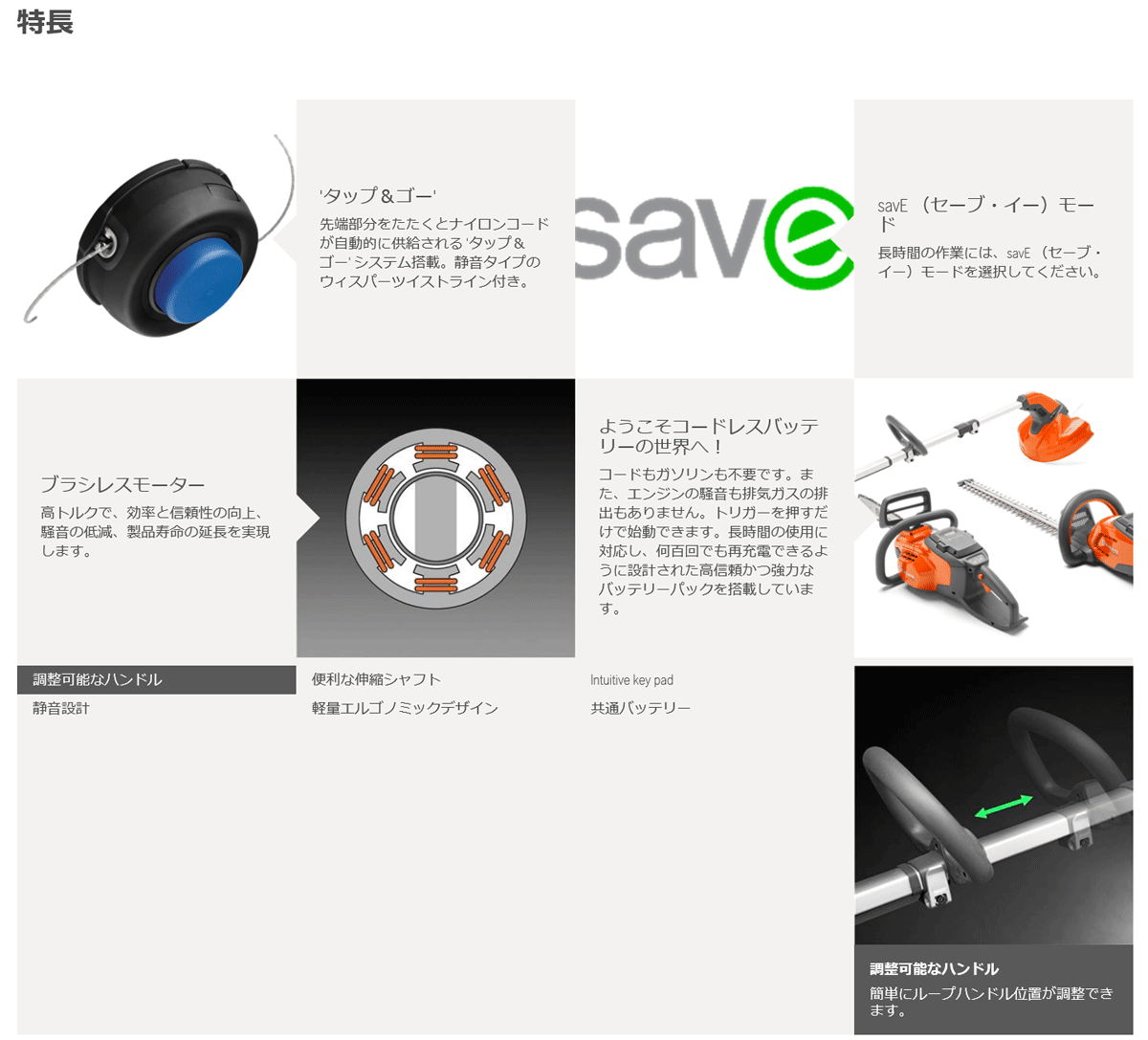 送料見積品 法人のみ ハスクバーナ(/A) シャフト伸縮式バッテリー刈