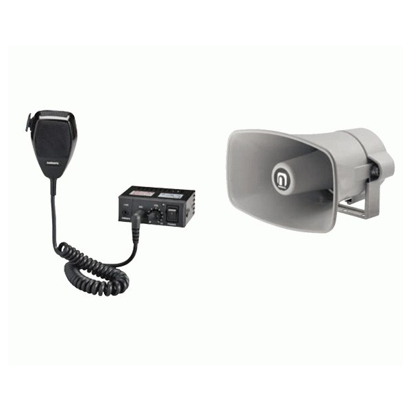 法人のみ ノボル マイク用アンプ 10wホーンスピーカー セット D11AA