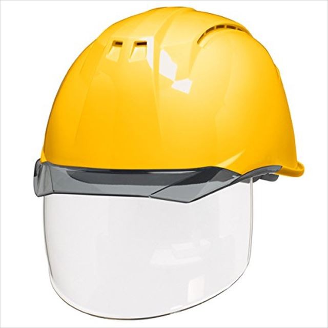 DIC AA11EVO-CSW ワイドシールド面付き 作業用 ヘルメット（通気孔付き