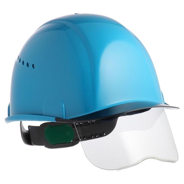 スミハット SAX2CS-A 3Dハーフシールド面付き 作業用 ヘルメット（通気孔付き/エアシート）/ 工事用 建設用 建築用 現場用 高所用 安全 保護帽 透明ひさし｜proshophamada｜14