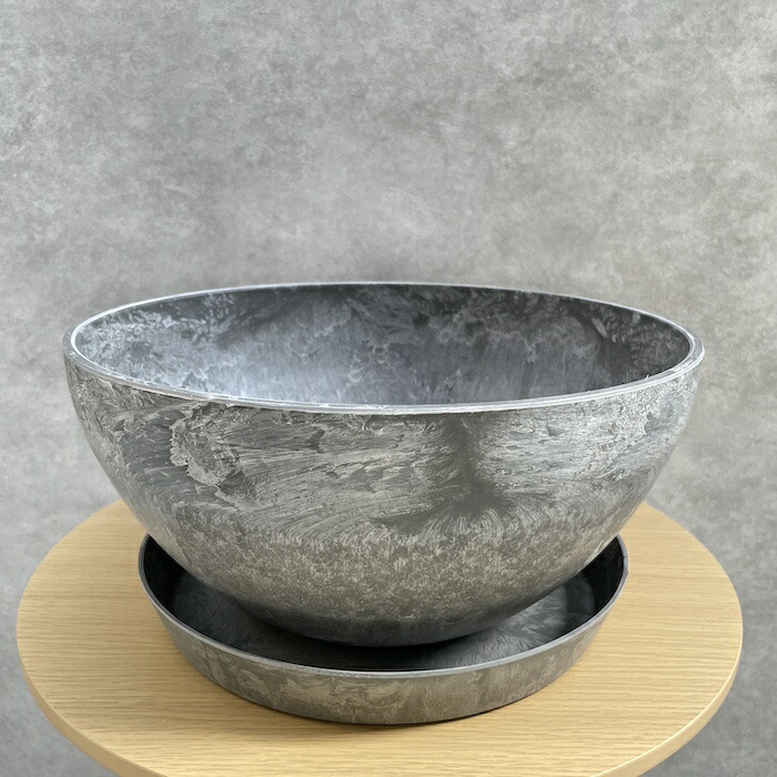 植木鉢 大型 アートストーン ボール L φ31 おしゃれ リサイクル プラスチック製 プランター 鉢カバー | KONTON | 06