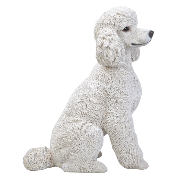 インテリア小物 犬 置物 プードル 大型 ガーデン 高さ約48cm