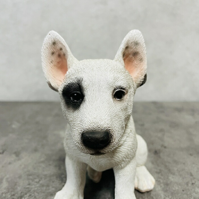 置物 犬 かわいい 動物 玄関 お座りブルテリア おしゃれ 可愛い インテリア ガーデンオーナメント  woobia ウービア | WOOBIA | 02