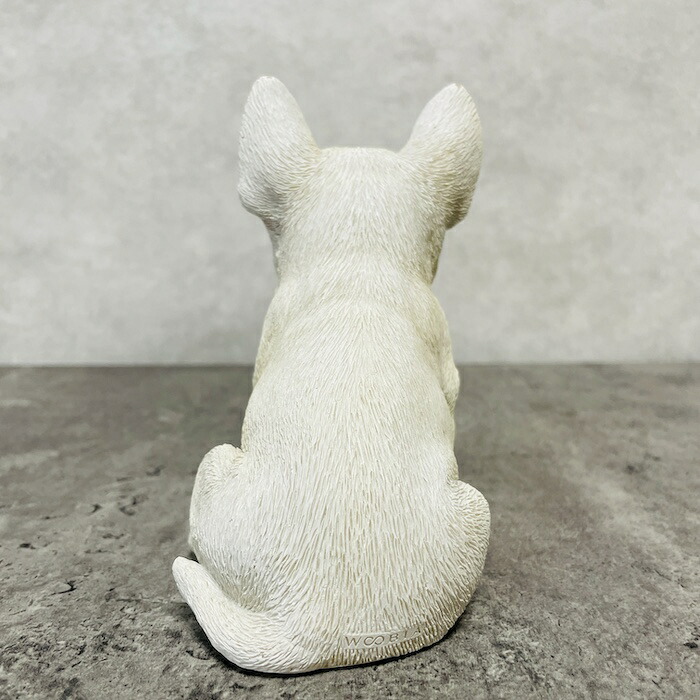 置物 犬 かわいい 動物 玄関 お座りブルテリア おしゃれ 可愛い インテリア ガーデンオーナメント  woobia ウービア | WOOBIA | 06