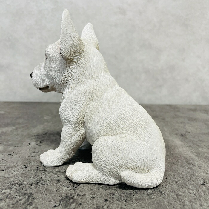 置物 犬 かわいい 動物 玄関 お座りブルテリア おしゃれ 可愛い インテリア ガーデンオーナメント  woobia ウービア | WOOBIA | 07
