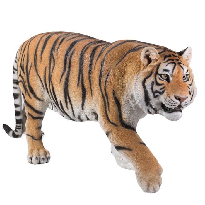 置物 歩くタイガー 特大 虎グッズ 高さ65cm woobia 動物 おしゃれ 大きい 玄関インテリア 庭 ガーデン かわいいオブジェ 北欧 リアル 大型 面白い ウービア | WOOBIA | 04