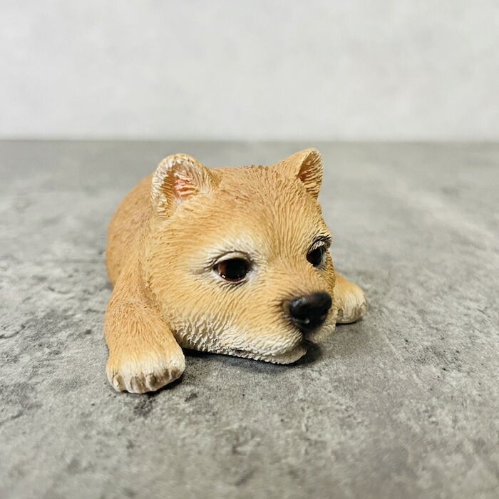 置物 犬 かわいい 動物 玄関 うつぶせ柴犬 グッズ おしゃれ インテリア 卓上 ガーデン 庭 woobia ウービア |  | 07