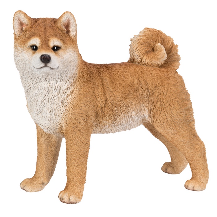 置物 左向き秋田犬 大 犬グッズ 高さ45.3cm woobia 動物 おしゃれ