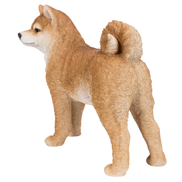 置物 左向き秋田犬 大 犬グッズ 高さ45.3cm woobia 動物 おしゃれ