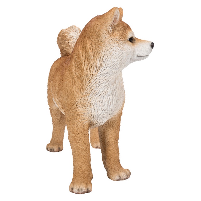 置物 左向き秋田犬 大 犬グッズ 高さ45.3cm woobia 動物 おしゃれ