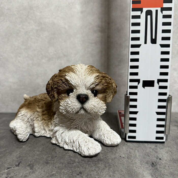 犬 置物 おしゃれ リラックスシーズー 茶白 かわいい 動物 インテリア オブジェ ガーデンオーナメント woobia ウービア |  | 08