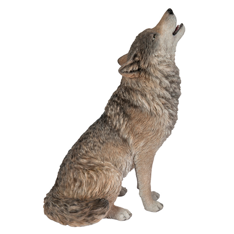 置物 動物 遠吠えオオカミ 高さ30cm woobia おしゃれ 大きい 玄関インテリア 庭 ガーデン かわいいオブジェ 北欧 リアル 大型 面白い ウービア |  | 04