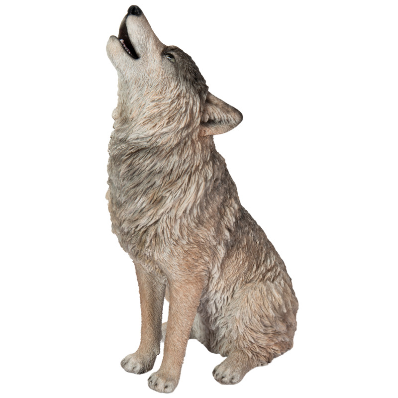 置物 動物 遠吠えオオカミ 高さ30cm woobia おしゃれ 大きい 玄関インテリア 庭 ガーデン かわいいオブジェ 北欧 リアル 大型 面白い ウービア |  | 06