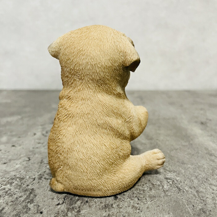 置物 犬 かわいい 動物 玄関 パグの歯ブラシ立て リアル インテリア ガーデンオーナメント woobia ウービア |  | 05