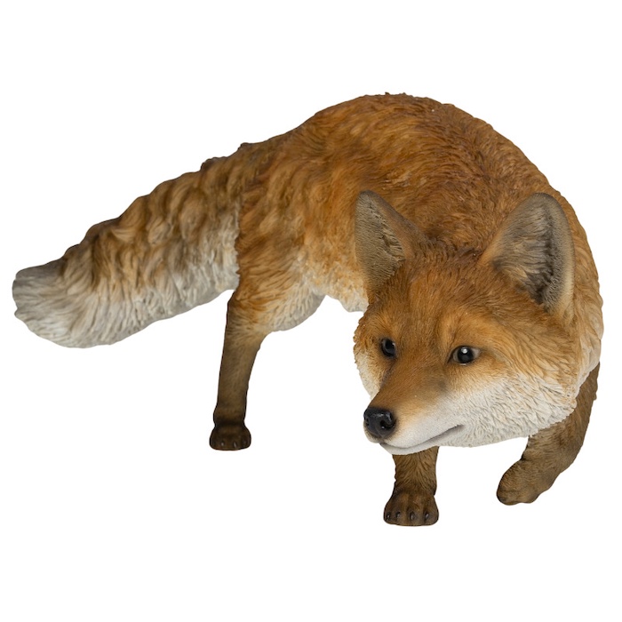 置物 動きだすキツネ 虎グッズ 高さ23cm woobia 動物 おしゃれ 大きい 玄関インテリア 庭 ガーデン かわいいオブジェ 北欧 リアル 大型 面白い ウービア | WOOBIA | 01