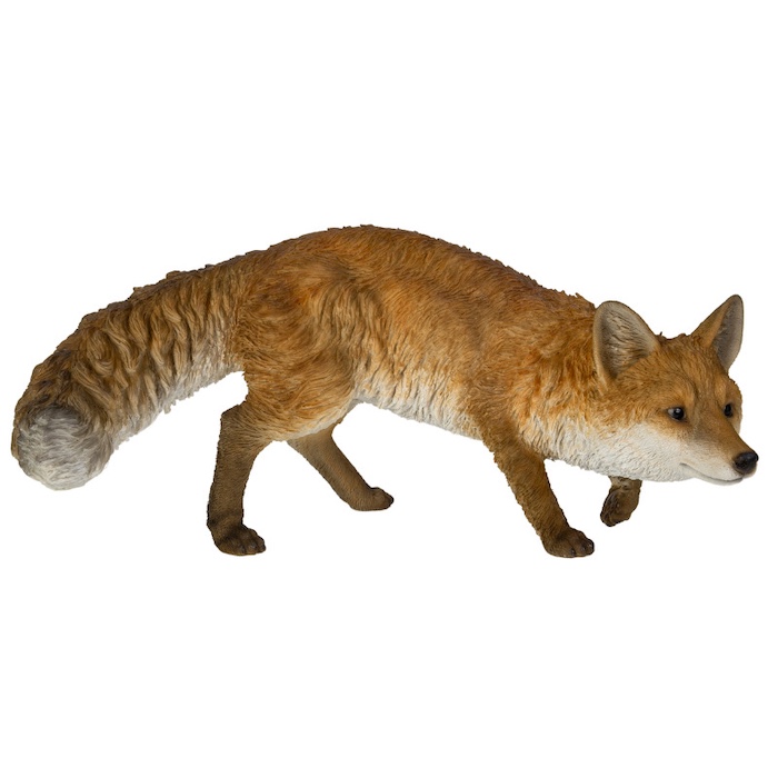 置物 動きだすキツネ 虎グッズ 高さ23cm woobia 動物 おしゃれ 大きい 玄関インテリア 庭 ガーデン かわいいオブジェ 北欧 リアル 大型 面白い ウービア | WOOBIA | 05