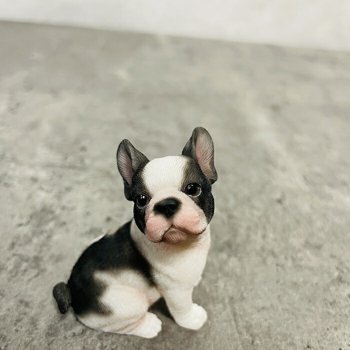 置物 犬 かわいい 動物 玄関 右向きフレンチ・ブルドッグ リアル 