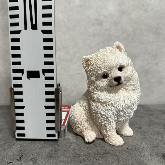 WOOBIA（ウービア） 犬 置物 おしゃれ 首を傾げるポメラニアン