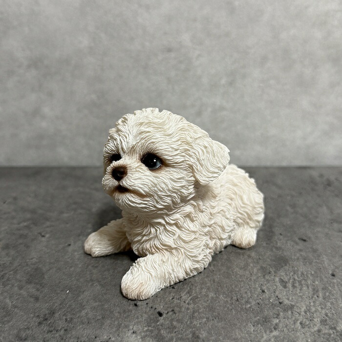 犬 置物 おしゃれ 見上げるマルチーズ かわいい 動物 インテリア オブジェ ガーデンオーナメント woobia ウービア |  | 02