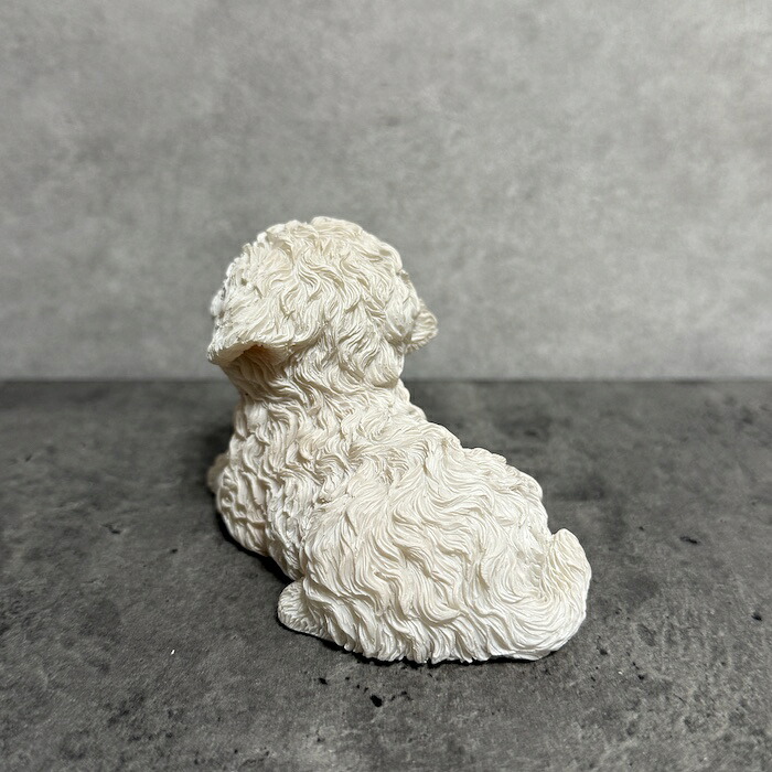 犬 置物 おしゃれ 見上げるマルチーズ かわいい 動物 インテリア オブジェ ガーデンオーナメント woobia ウービア |  | 04